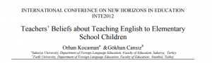 Teachers’ Beliefs About Teaching English