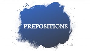 prepositions worksheet