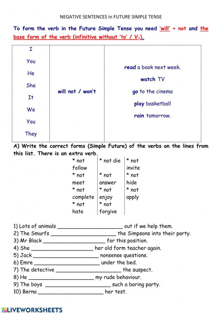 Simple Future Worksheets - Gustavo Rubino Ernesto