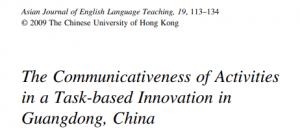 Communicativeness of Activities in Task-Based